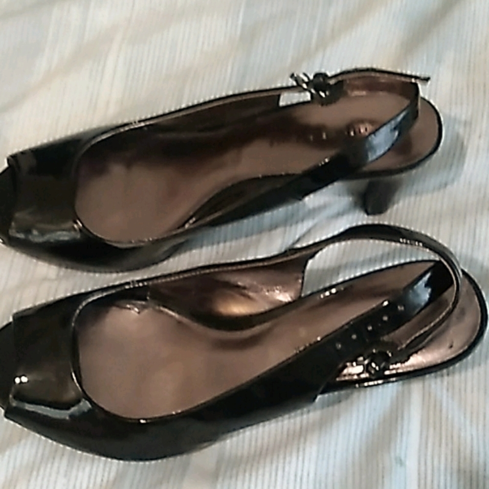 Etienne Agner peeptoe slingback heels